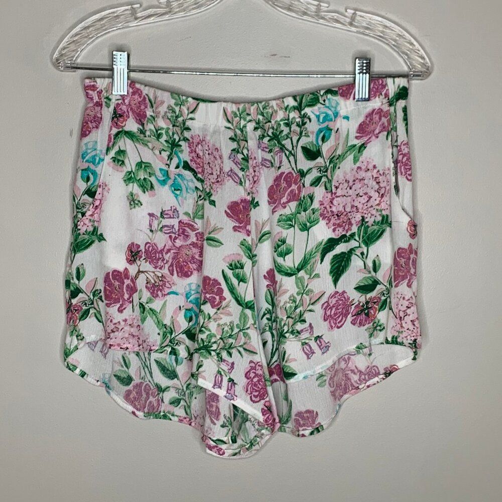 Show Me Your Mumu Women's Floral Cabana Shorts Size Large NWT